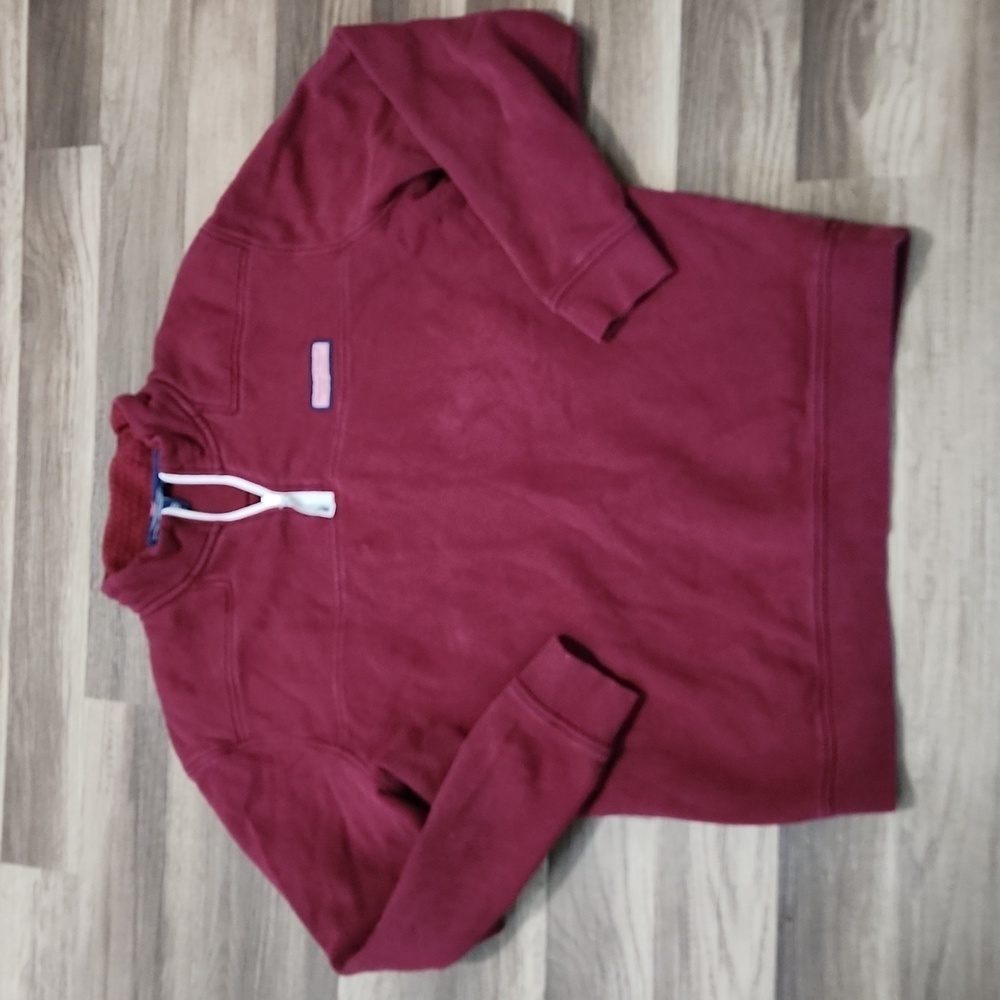 Vineyard Vines Vintage Pullover Burgundy Color Size Medium